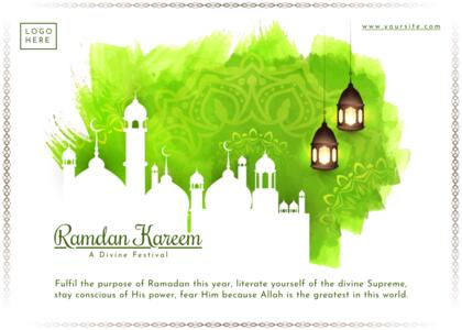 ramadancard maker green advertisement